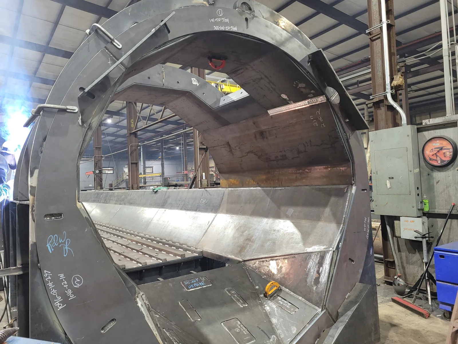 Drum debarking system frame