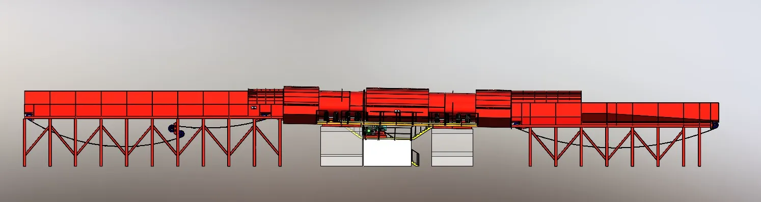FiberPro Drum Debarker System 3D model — Drum Line 2