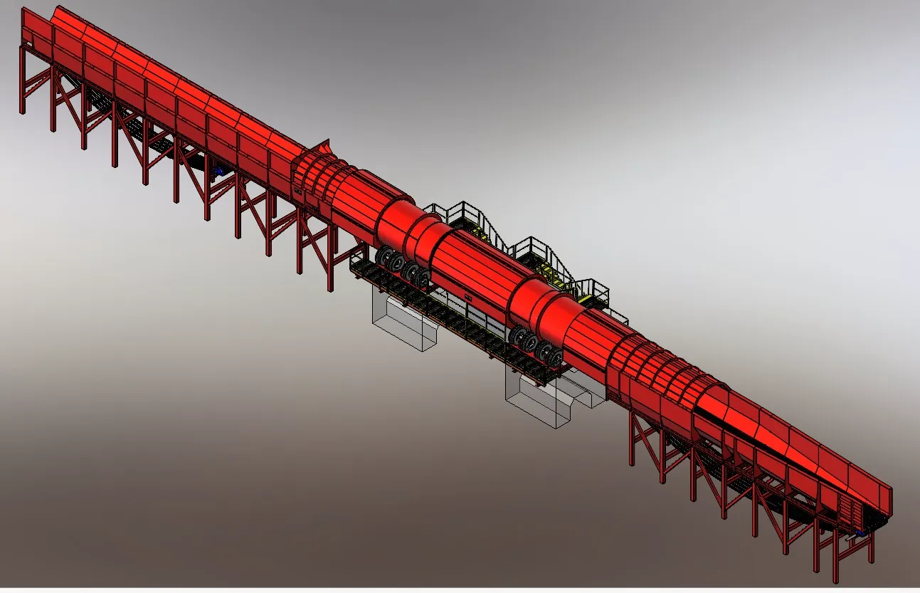 FiberPro Drum Debarker System 3D model — Drum Line 5