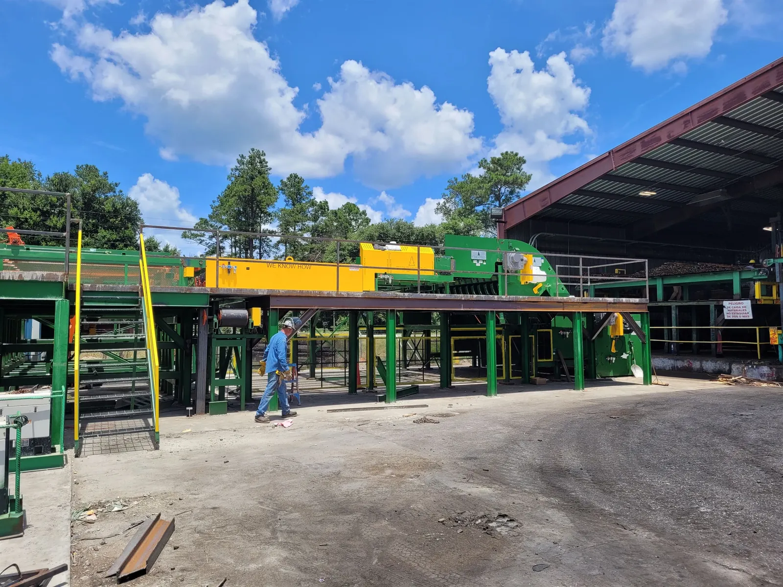 Lumber handling line