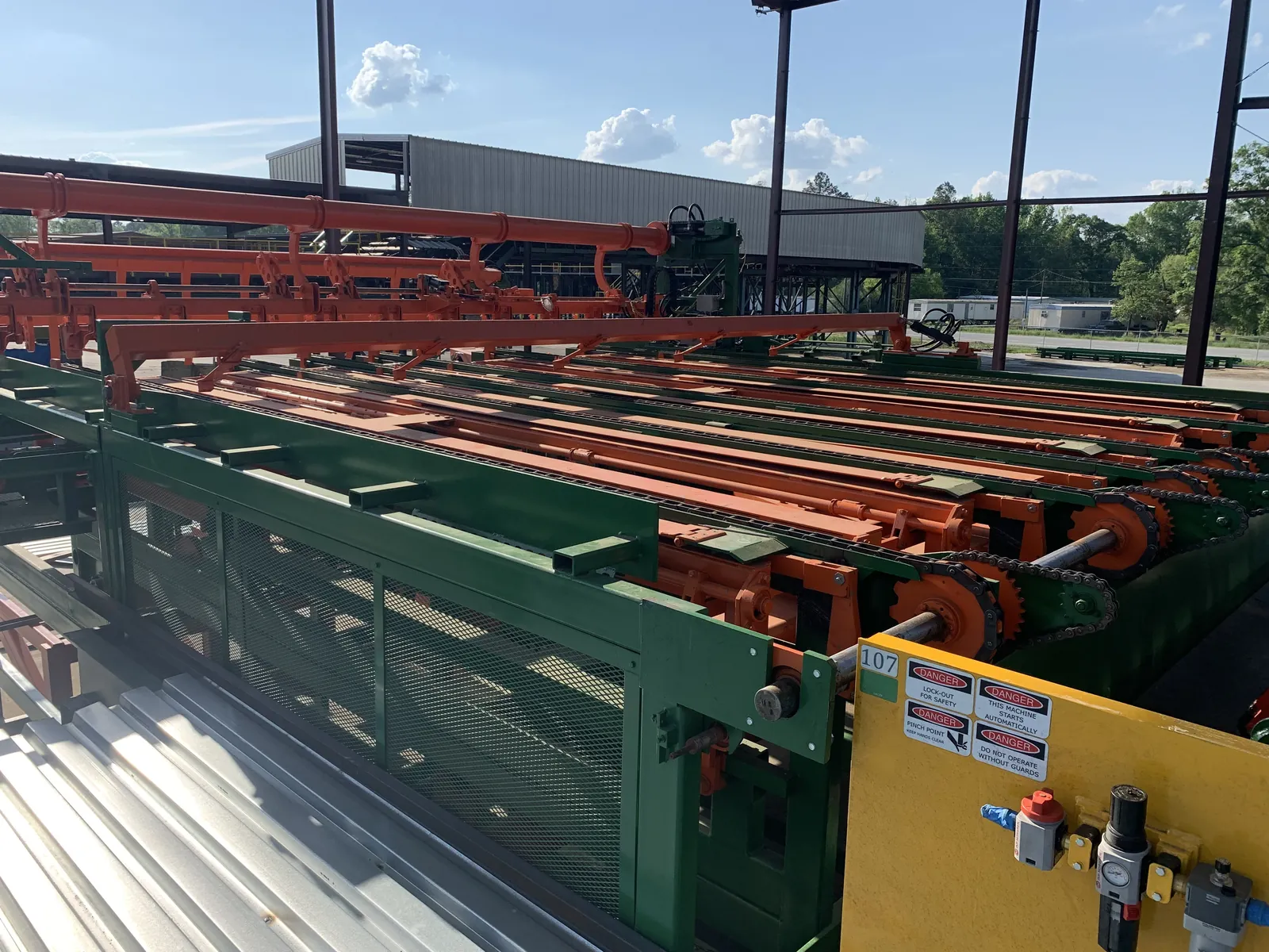 Lumber handling installation
