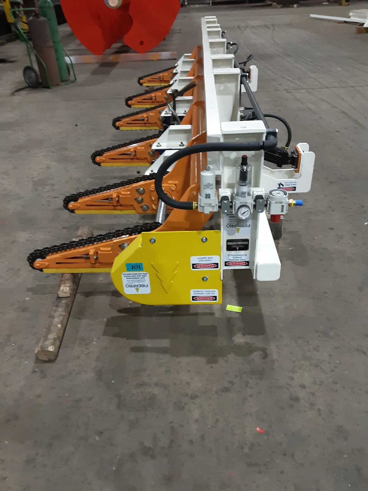 Lumber equipment in the shop